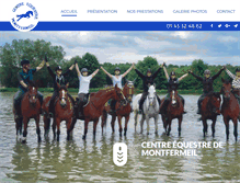 Tablet Screenshot of centre-equestre-montfermeil.com